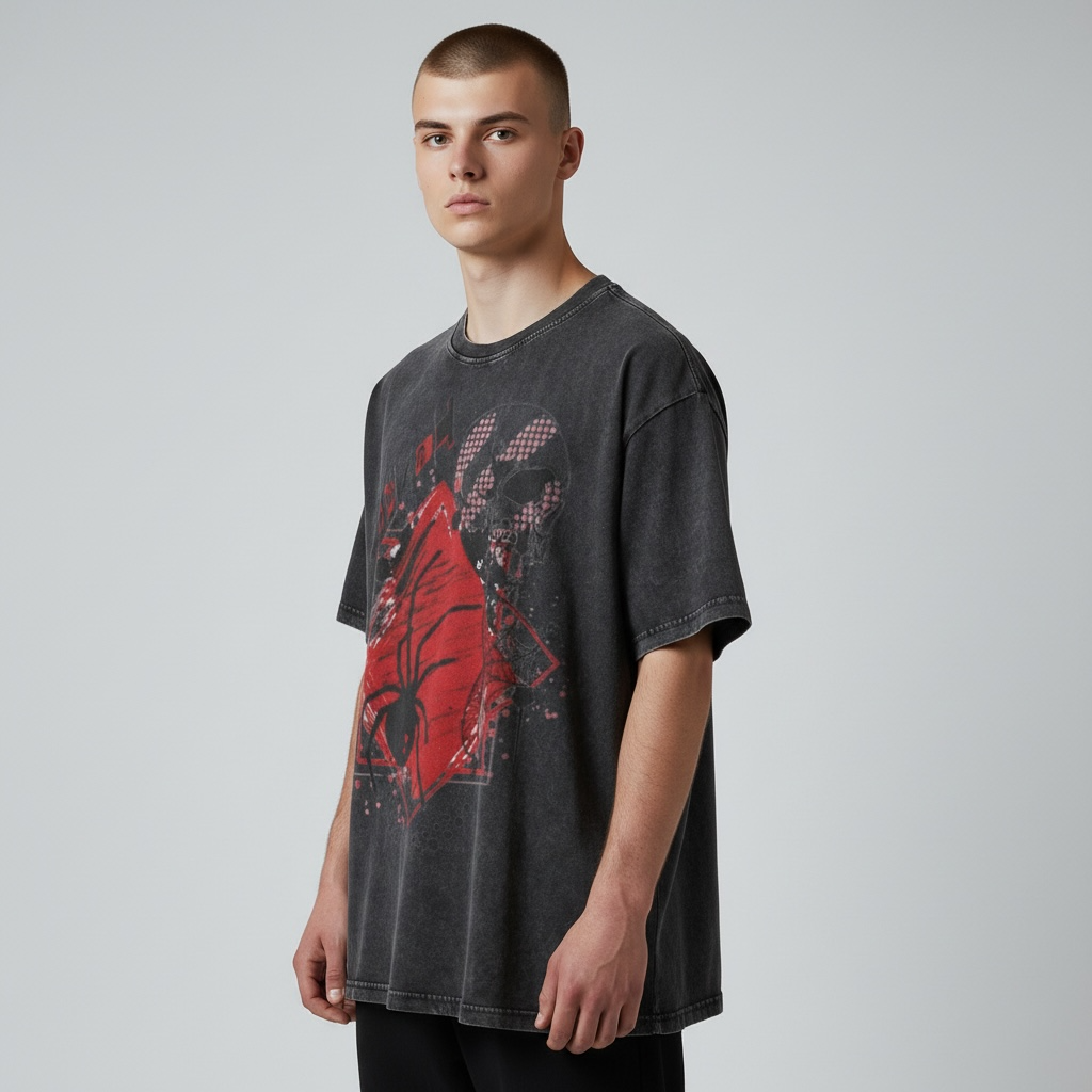 Acid Washed Heavy Oversize Tee BY189