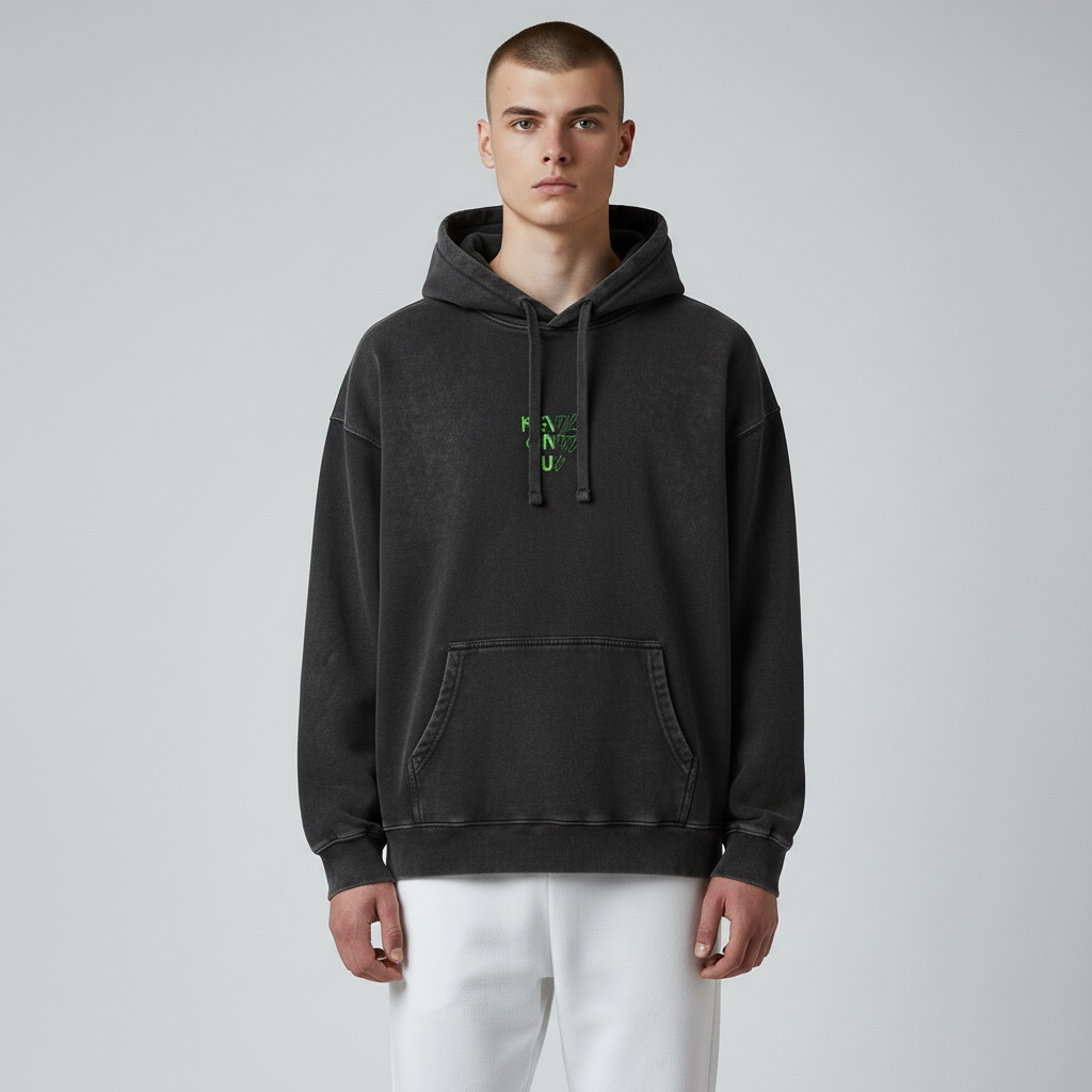 Vintage Heavyweight Hoodie – bluza oversize z organicznej bawełny