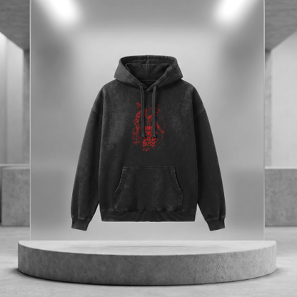 Vintage Heavyweight Hoodie – bluza oversize z organicznej bawełny