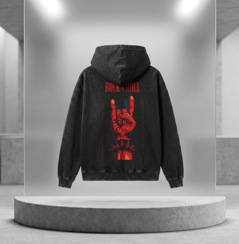 Vintage Heavyweight Hoodie – bluza oversize z organicznej bawełny