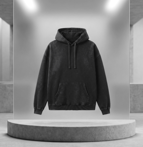 Vintage Heavyweight Hoodie – bluza oversize z organicznej bawełny