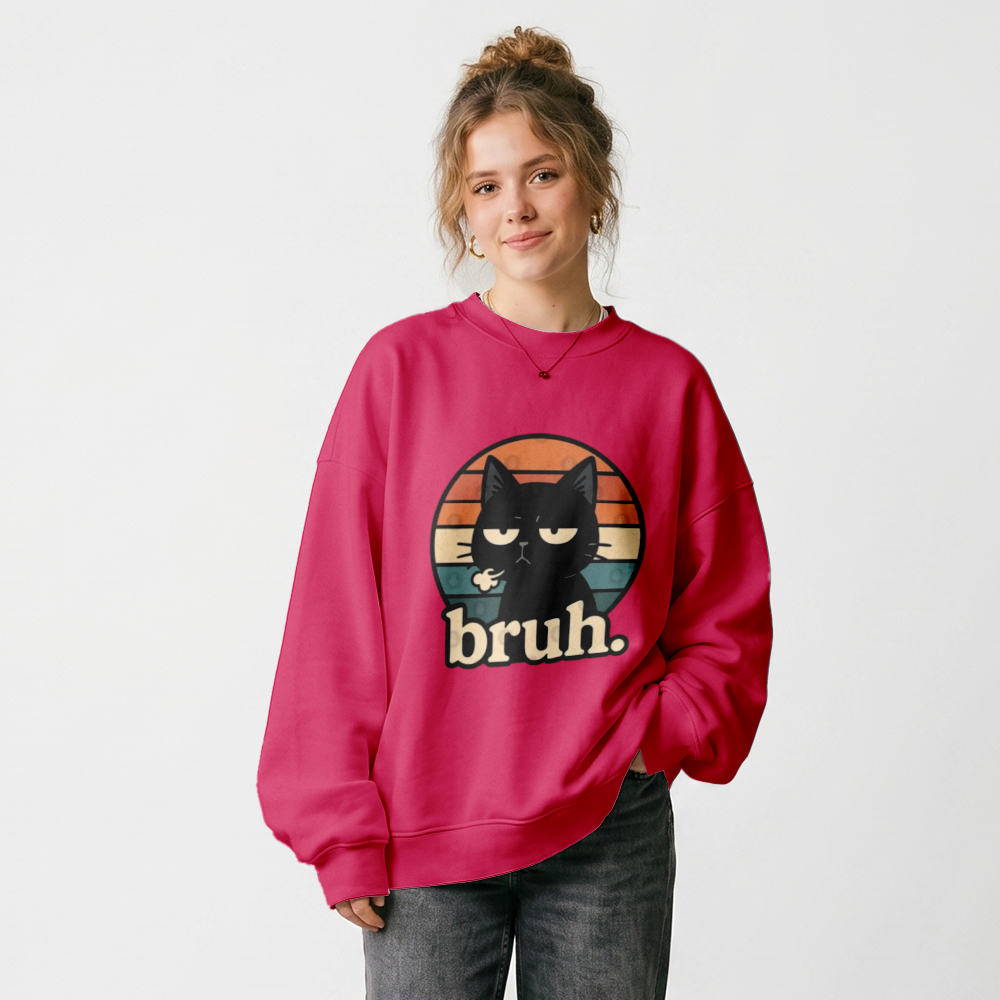 Heavy Blend Basic Crewneck damska, miękka bawełna