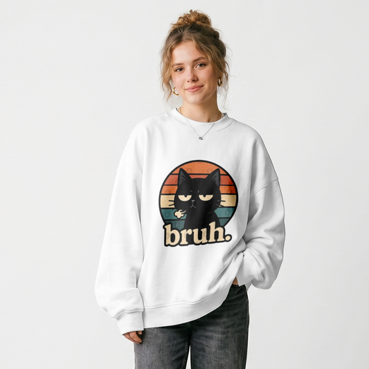 Heavy Blend Basic Crewneck damska, miękka bawełna