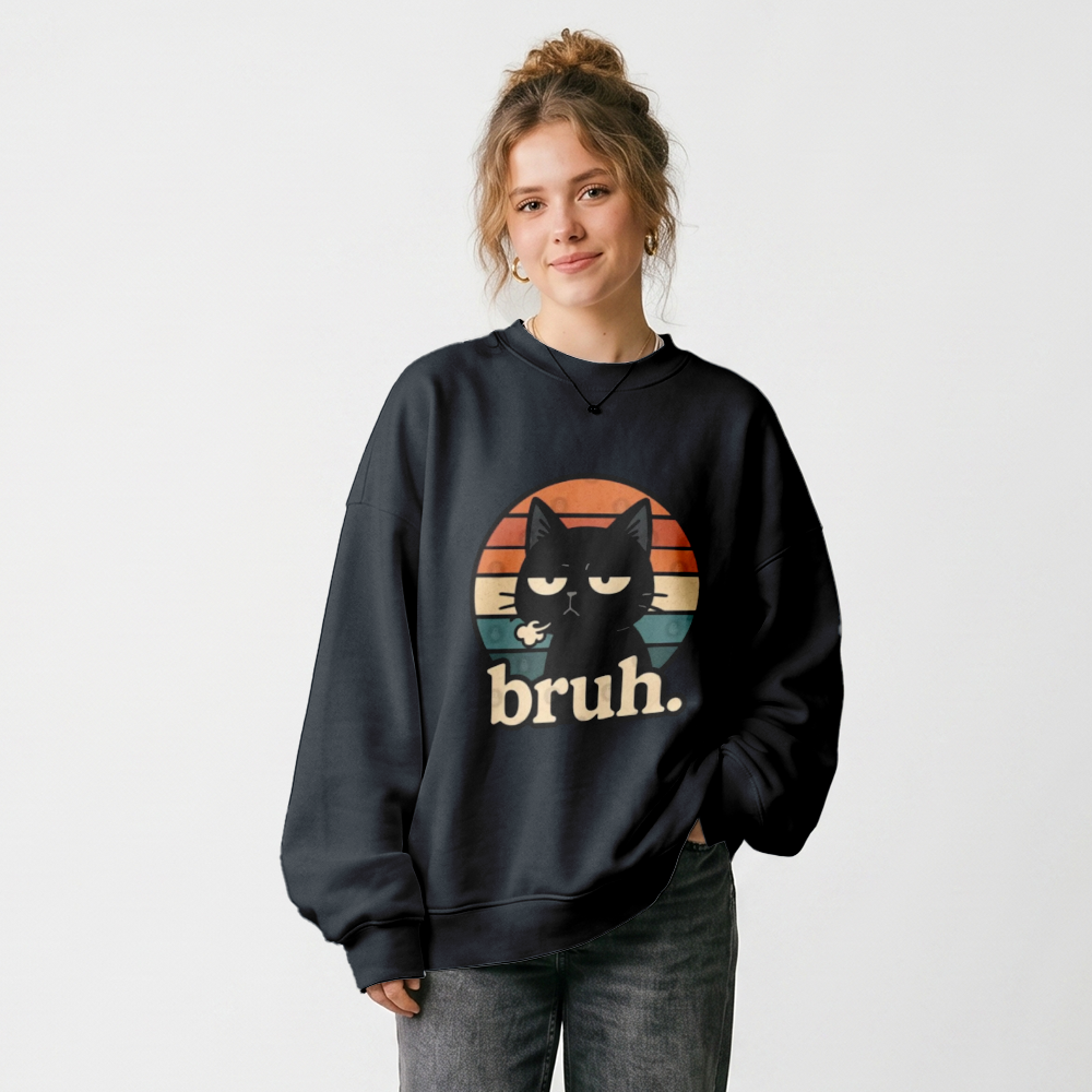 Heavy Blend Basic Crewneck damska, miękka bawełna