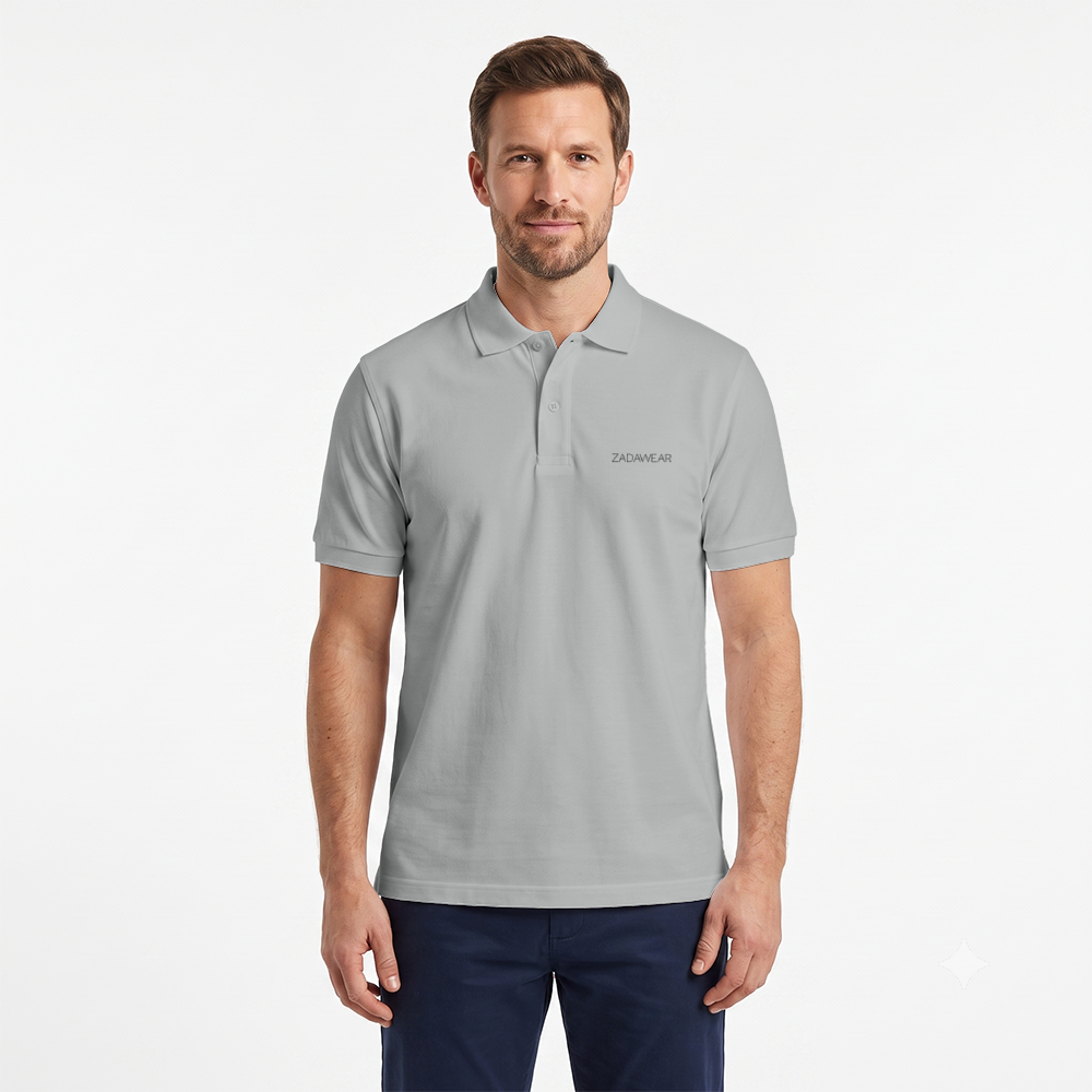 Vintage Garment Dyed Polo – koszulka polo z organicznej bawełny