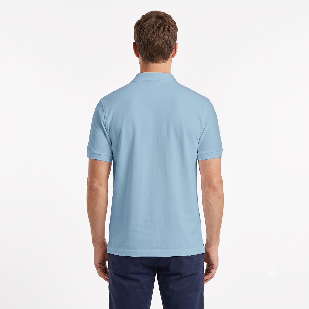 Premium koszulka polo z bawełny organicznej, garment dyed